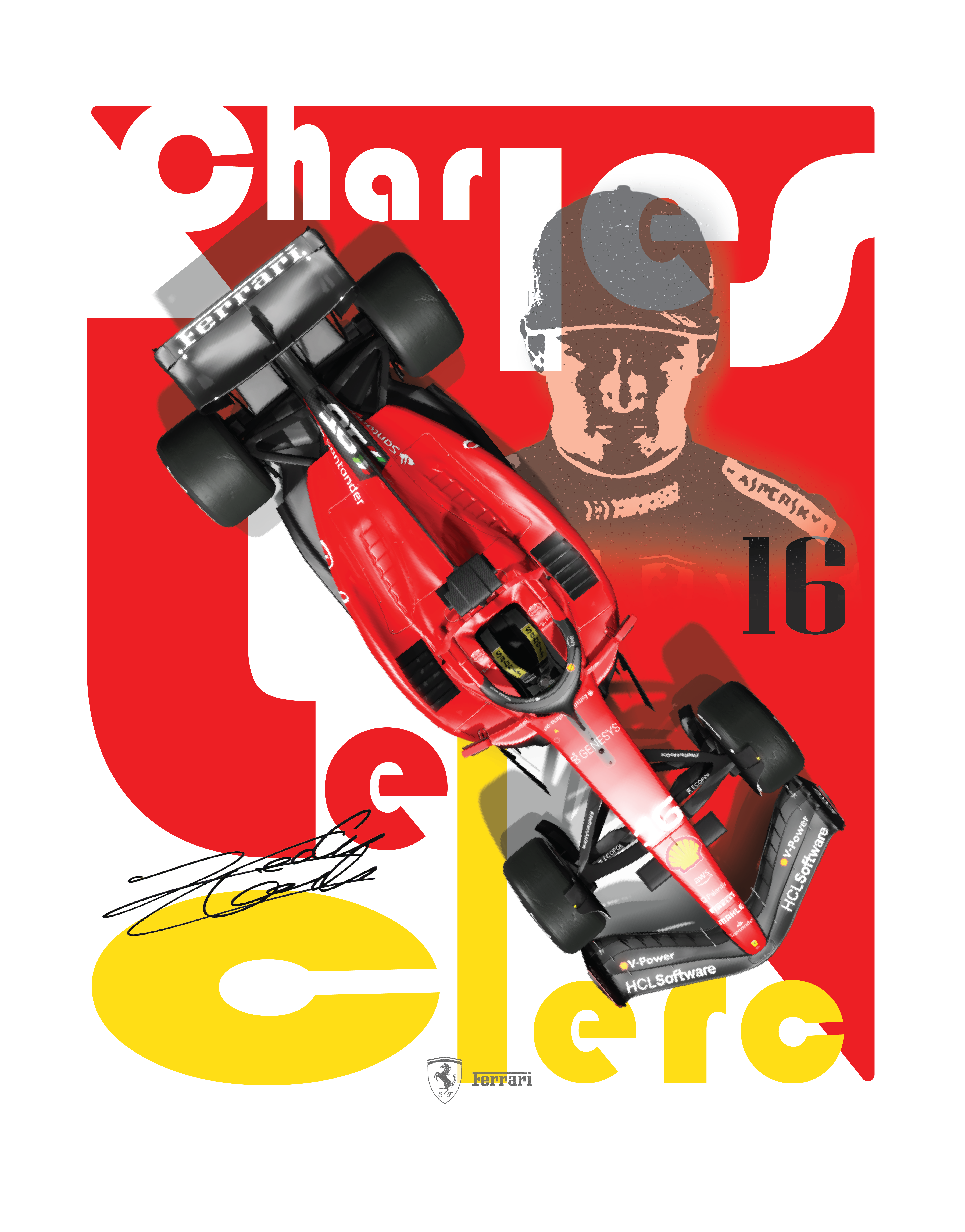 Charles Leclerc — F1 Poster